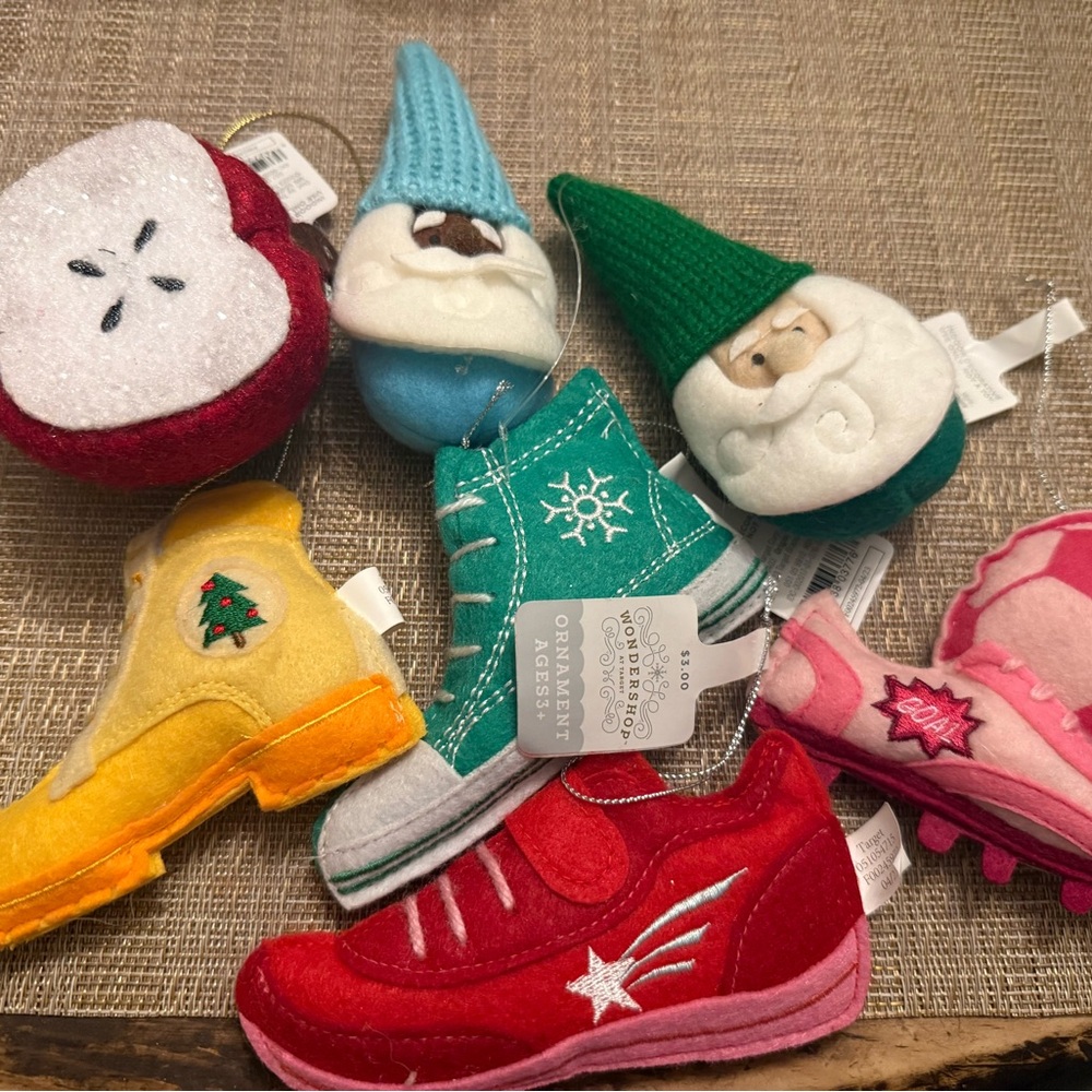 Wondershop Holiday Ornaments Set - Red, Green, Yellow, Pink